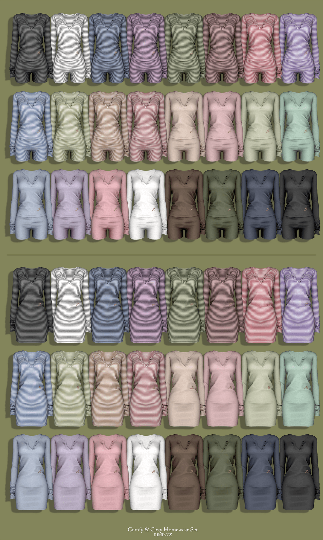 Галерея мода Сет домашней одежды Comfy & Cozy Homewear Set #1